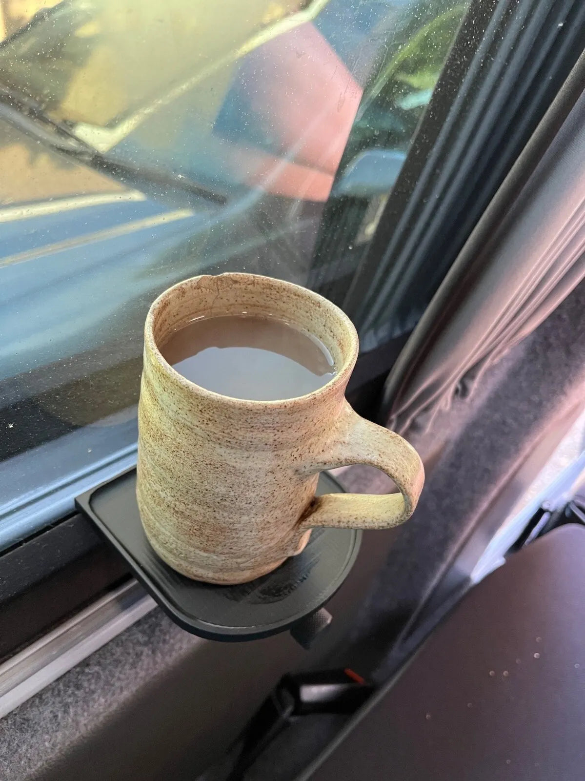 Caravan Window Frame Mounted Cup Holder, Universal Fit, Works on most square edges.