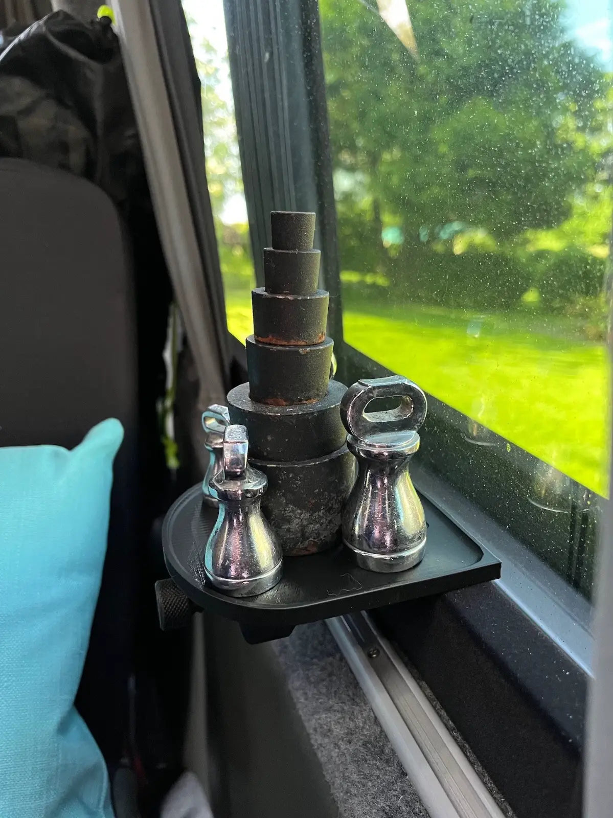 Caravan Window Frame Mounted Cup Holder, Universal Fit, Works on most square edges.