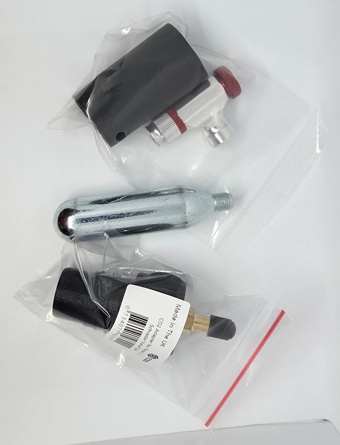 CO2 Regas for Pinter 2 / Pinter 3 -  Schrader Valve Full Kit