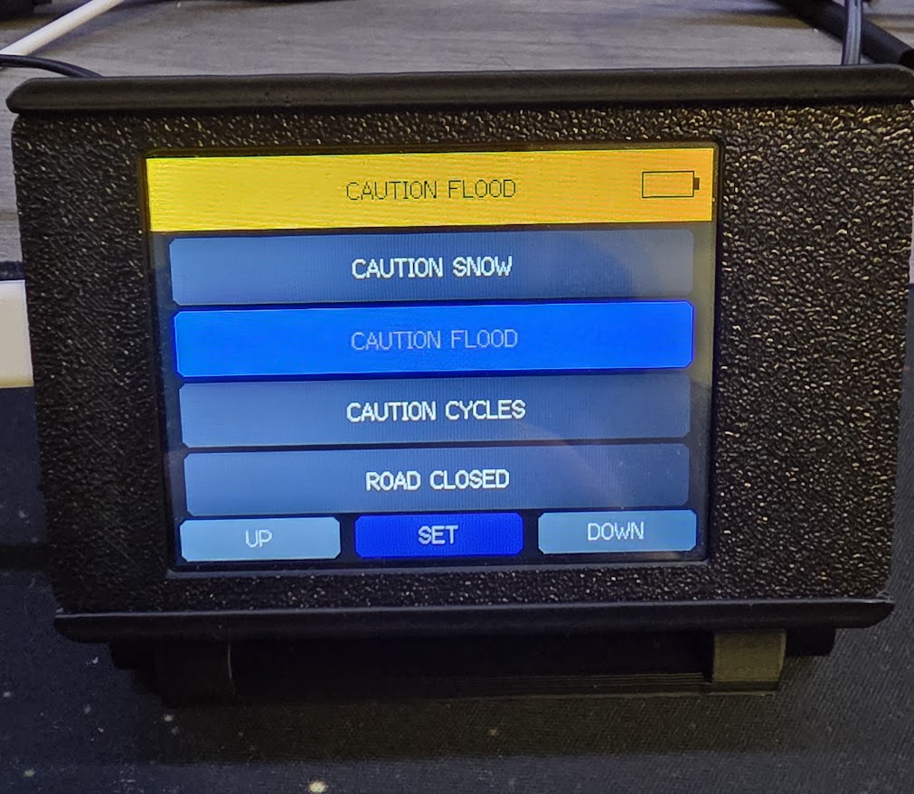 Remote Operated Vehicle LED Hazard Sign Board