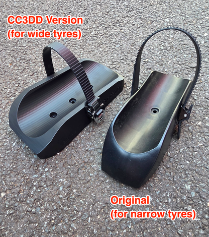CC3DD Heavy-Duty Wide Wheel & Tyre Holder Adapters for Maypole Towbar Bike Racks / Cycle Carriers - Ideal for eMTB (Pair)