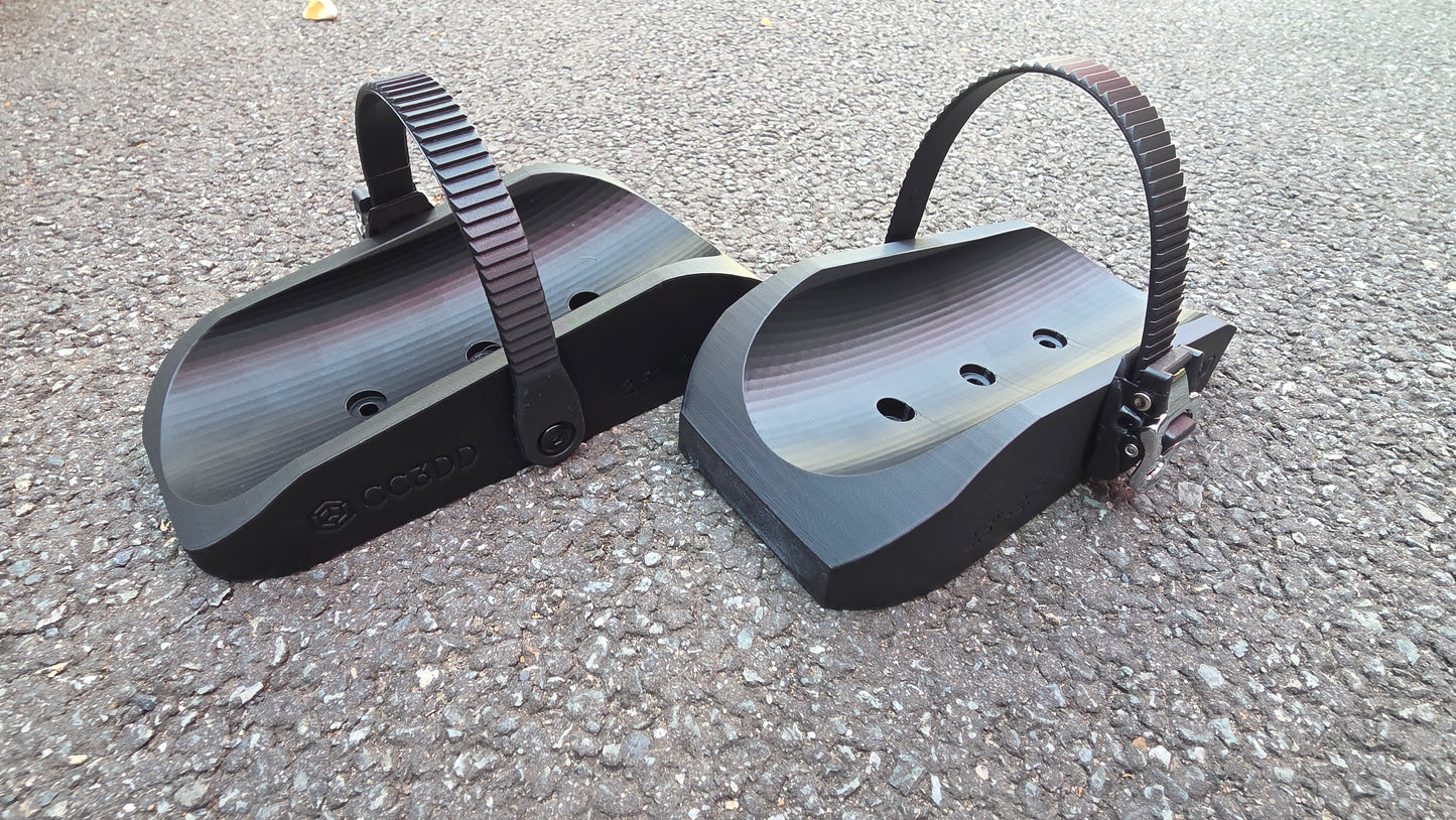 CC3DD Heavy-Duty Wide Wheel & Tyre Holder Adapters for Maypole Towbar Bike Racks / Cycle Carriers - Ideal for eMTB (Pair)