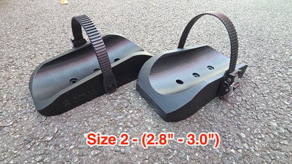 CC3DD Heavy-Duty Wide Wheel & Tyre Holder Adapters for Maypole Towbar Bike Racks / Cycle Carriers - Ideal for eMTB (Pair)