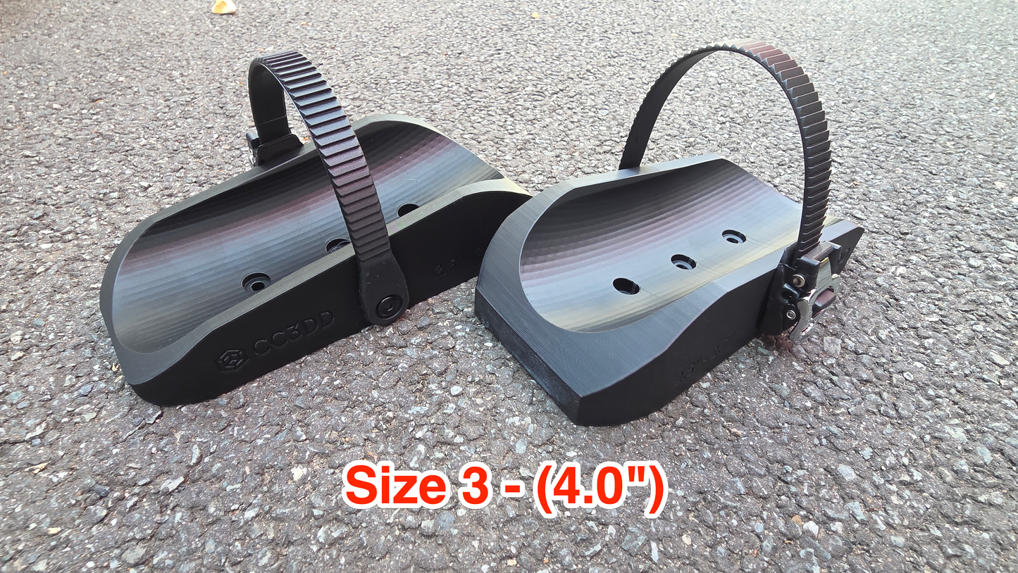 CC3DD Heavy-Duty Wide Wheel & Tyre Holder Adapters for Maypole Towbar Bike Racks / Cycle Carriers - Ideal for eMTB (Pair)