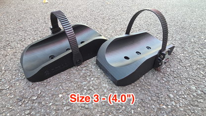 CC3DD Heavy-Duty Wide Wheel & Tyre Holder Adapters for Maypole Towbar Bike Racks / Cycle Carriers - Ideal for eMTB (Pair)