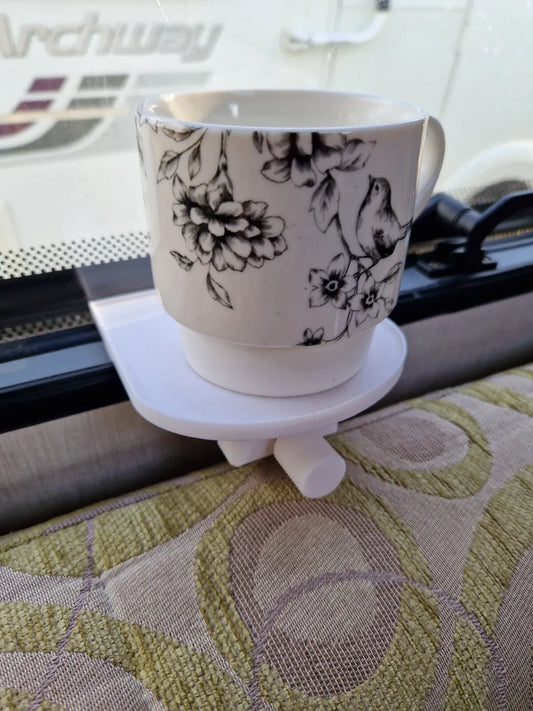 Caravan Window Frame Mounted Cup / Glass Holder  / Tray