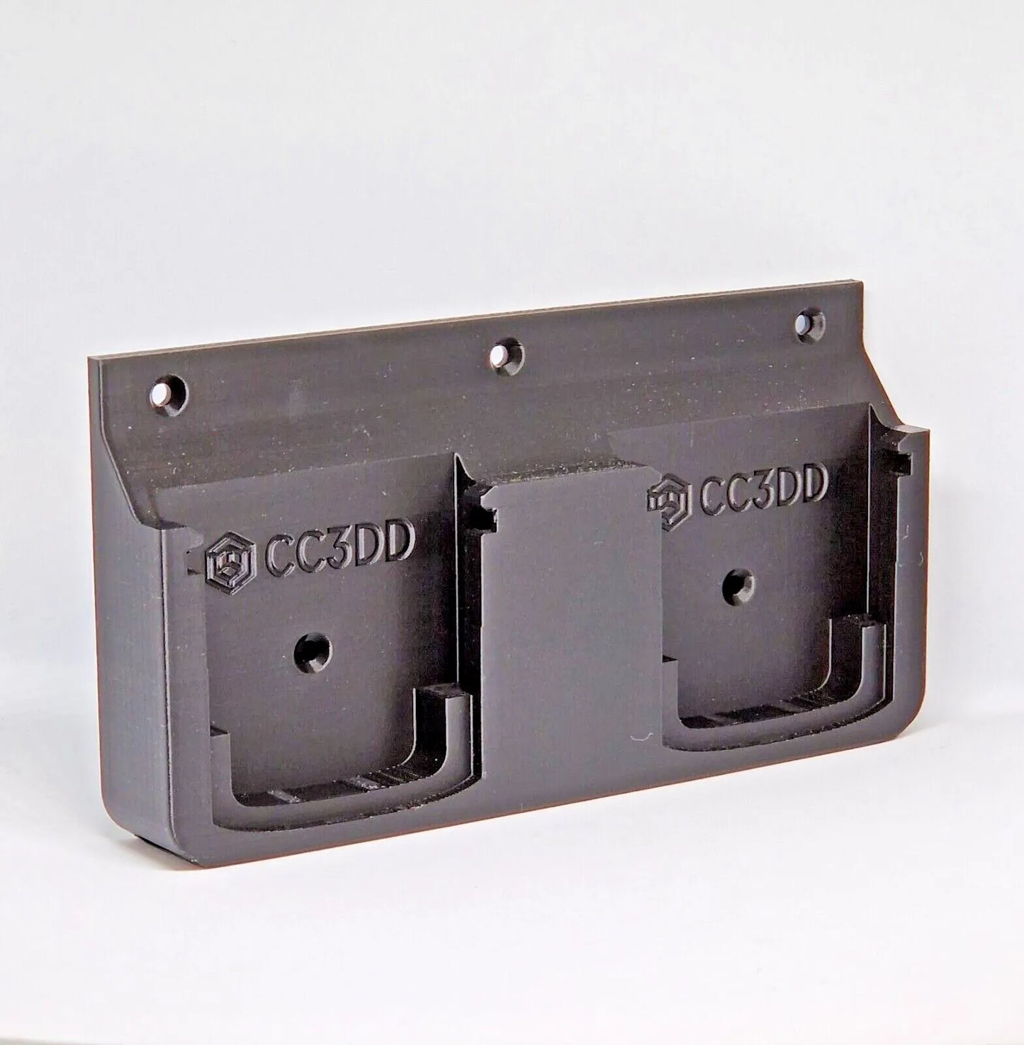 CC3DD Wall Mount Double Battery Holder for Hikoki / Hitachi 18v